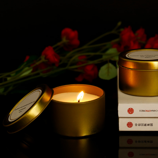 80g Own brand custom private label scented travel candles tins wholesale China manufacturers 